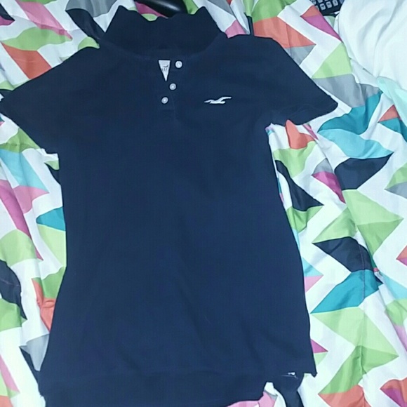 Navy hollister polo