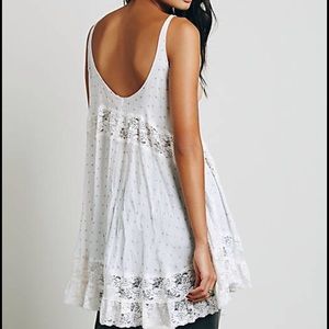 Free People swing ivory lace dress slip