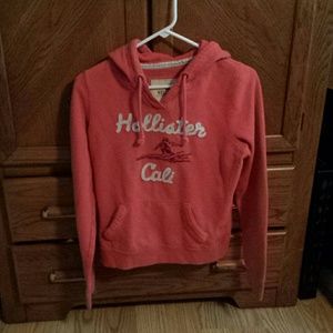 Peach color hollister hoodie