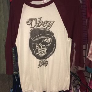 Obey baseball tee!
