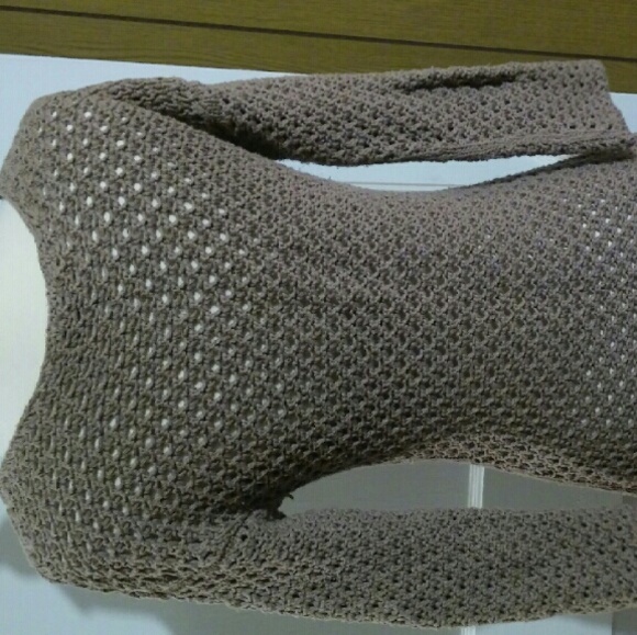 Beige Rope Sweater - Picture 3 of 3