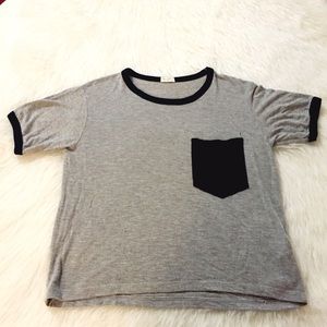 💖SOLD💖Brandy Melville Black Pocket T Shirt