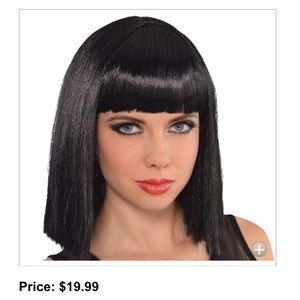 Bob cut black wig