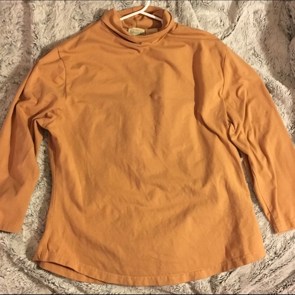 Beige mock turtleneck. - Picture 1 of 2