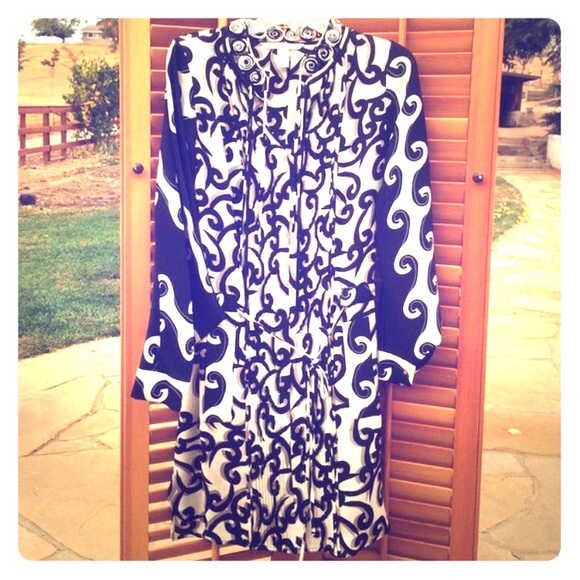 DVF print dress