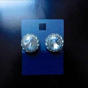 Large Rhinestone Stud Earrings