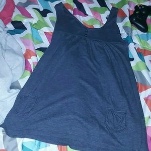 Long grey shirt with pockets