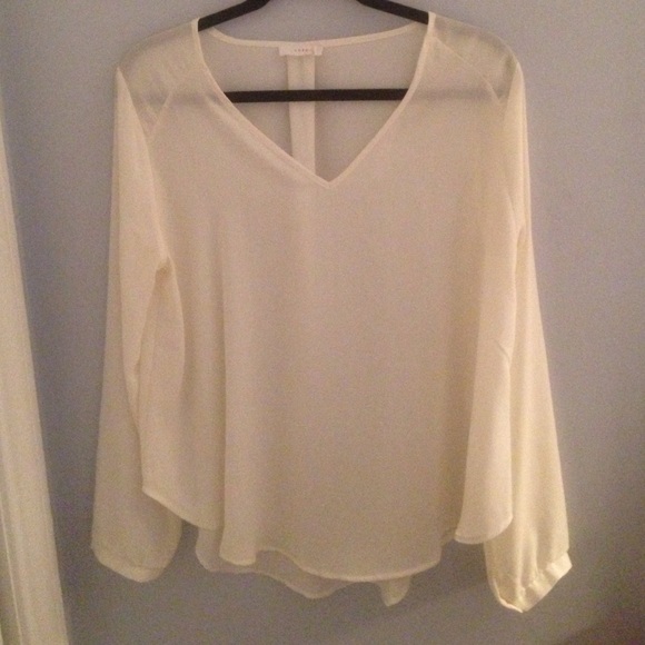 Sheer whit blouse