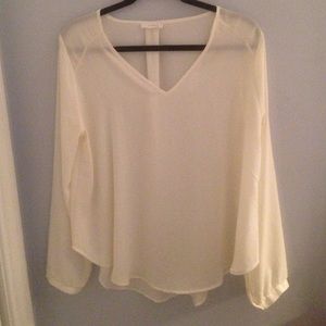 Sheer whit blouse