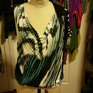 Just Cavalli scoop neck sleeveless shirt