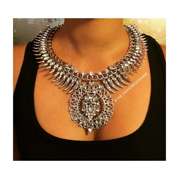 Silver goddess necklace