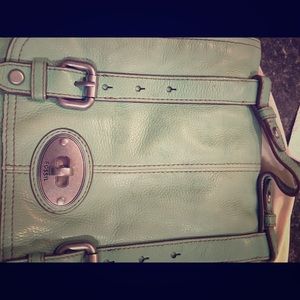 Seafoam Green Fossil Brand 🔑 Crossbody Bag