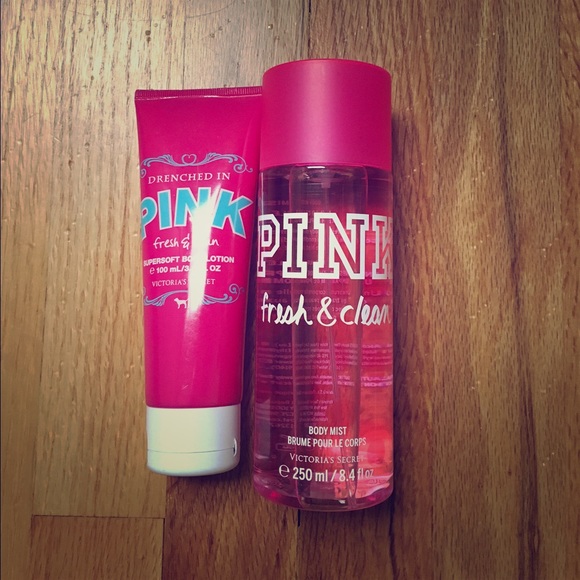 PINK PERFUME & LOTION SET