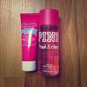 PINK PERFUME & LOTION SET