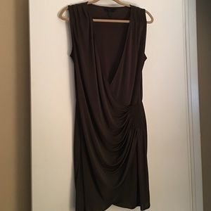 Dark olive green dress