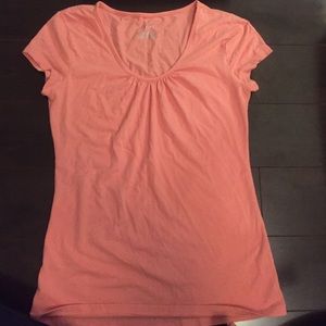 Merona coral short-sleeve top, size XS