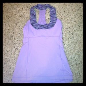 NWOT violet Lululemon All-support tank!