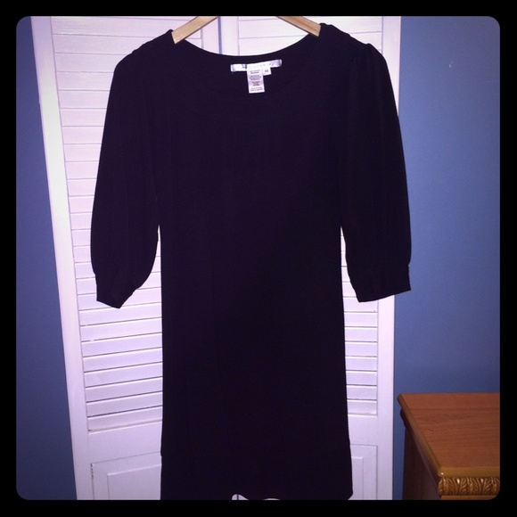 Max Studio black, long sleeved sheath dress - Picture 1 of 3
