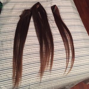 Light brown extensions.