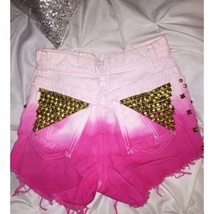 Pink Ombre Shorts