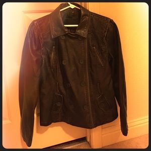 ❤️distressed leather jacket❤️