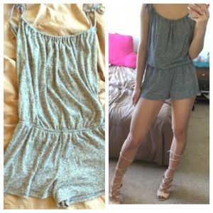 charcoal gray romper