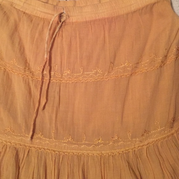 Mustard Yellow long Skirt - Picture 2 of 2