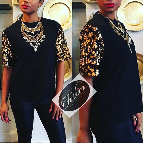 Sequin Embellished Tee