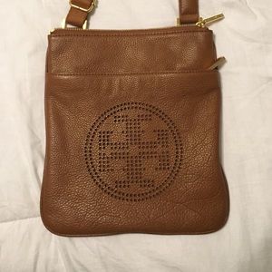 Leather Perforated Crossbody Body