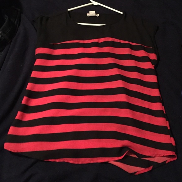 agaci - Dark Pink/ Blck Stripes