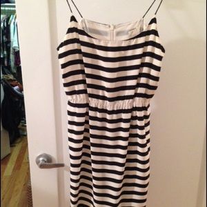 J Crew striped silk dress