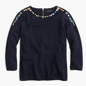 J. Crew jeweled sweater