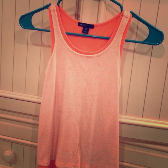 Orange tank top