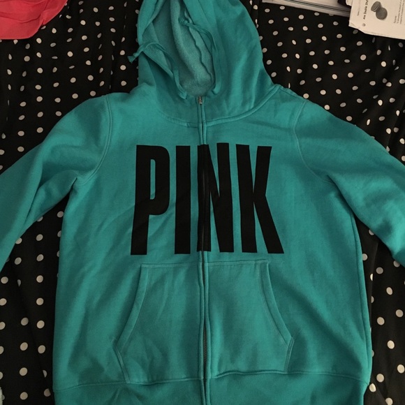 Victoria's Secret pink blue hoodie