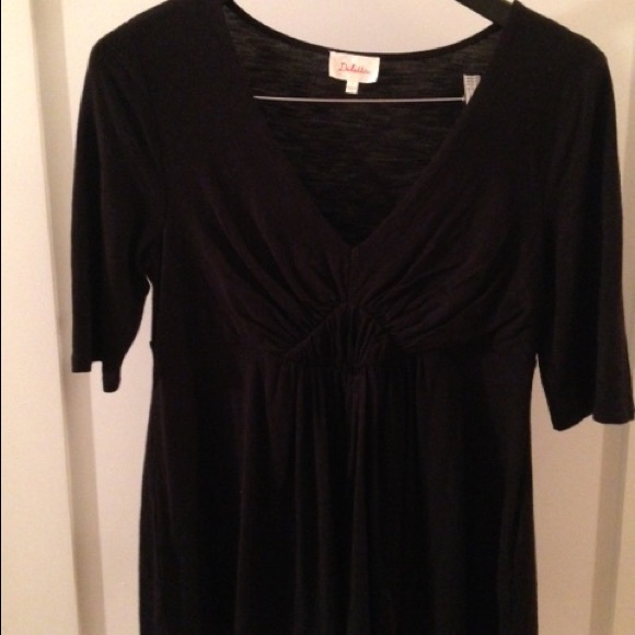 Anthropologie black v neck shirt