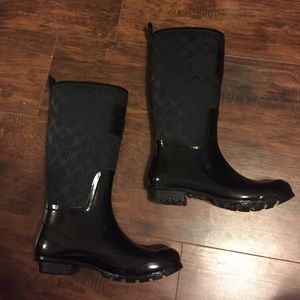 Gorgeous coach rain boots