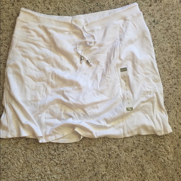 New white Jersey skort