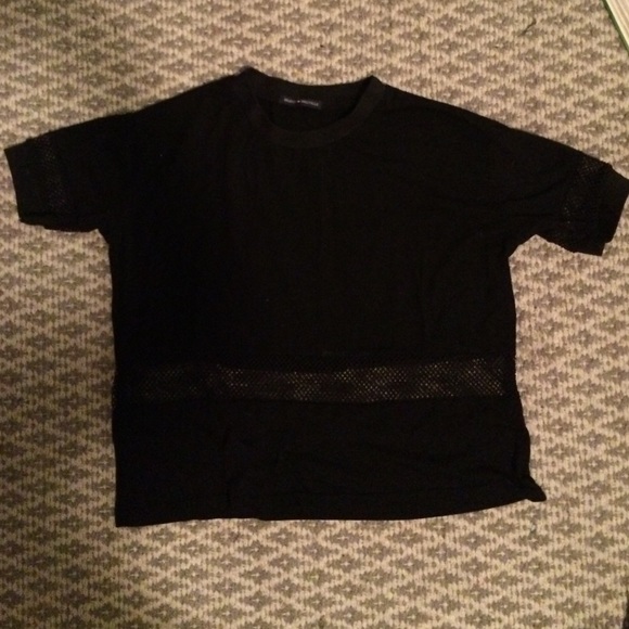 Black Brandy Melville shirt with mesh