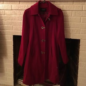 Red London Fog Rain Coat