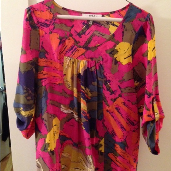 Tibi silk top