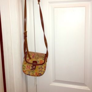 This is a dooney and bourke colorful crossbody