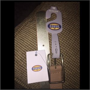 FOSSIL LEATHER reversible belt ✨