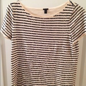 J crew sequin top