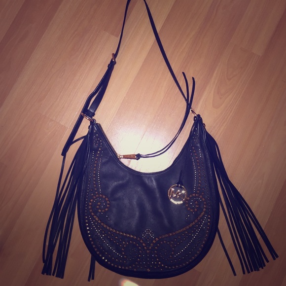 Michael Kors Studded Fringe Shoulder Bag