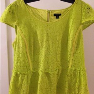 Ann Taylor lace peplum