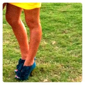 Teal Ankle Boots/Heels