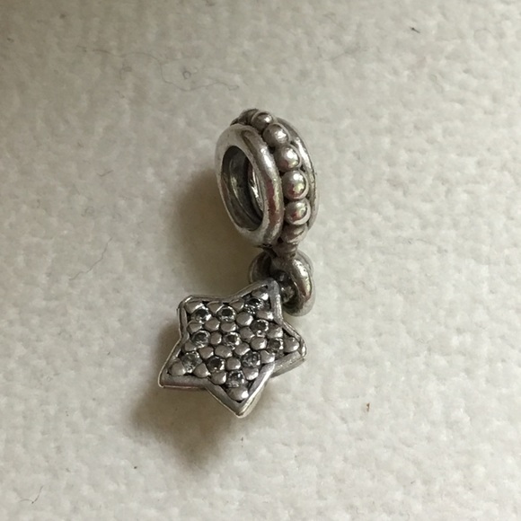 💯Authentic Pandora CZ Star Dangle