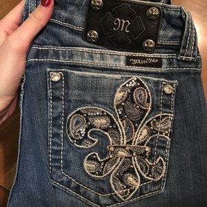 Boot cut size 28 Miss Me jeans