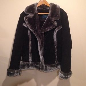 Steve Madden Genuine Leather Coat