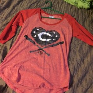 Cincinnati Reds baseball tee